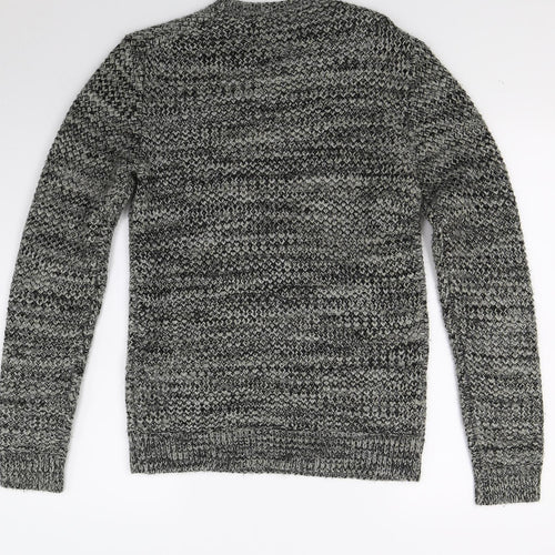 Label Lab Mens Red  Knit Pullover Jumper Size S