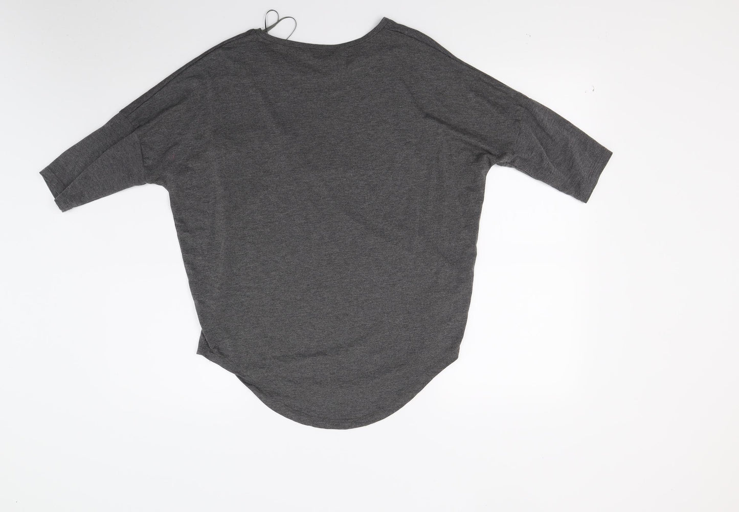 Peacocks Womens Grey  Jersey Basic T-Shirt Size 10