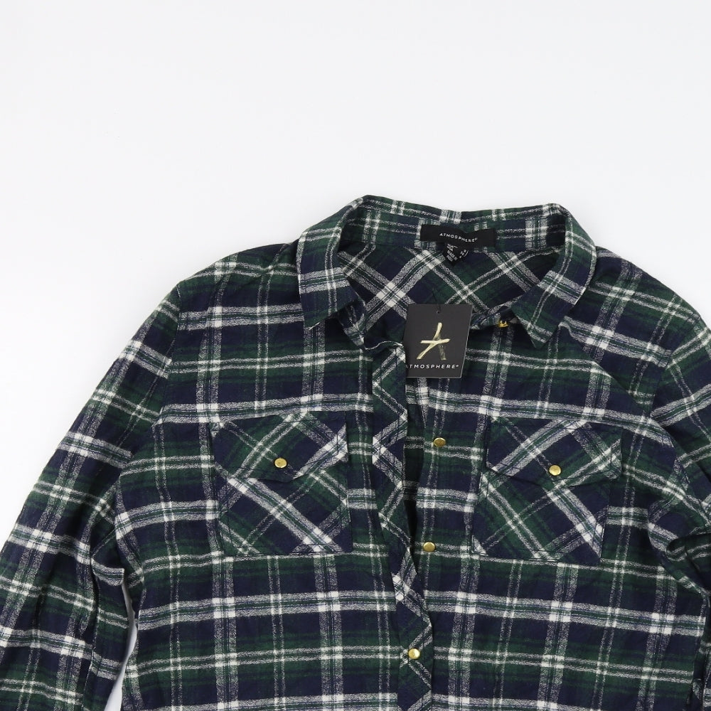 Primark Womens Green   Tunic Button-Up Size 8