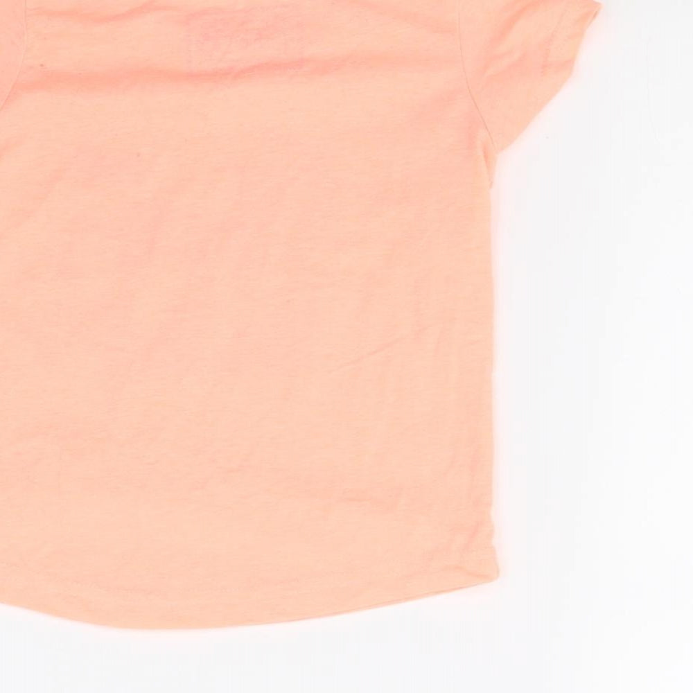 Primark Girls Orange   Basic T-Shirt Size 3-4 Years  - Sun Shine