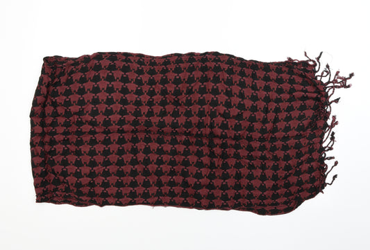 Front view of Preworn women’s red shawl/wrap