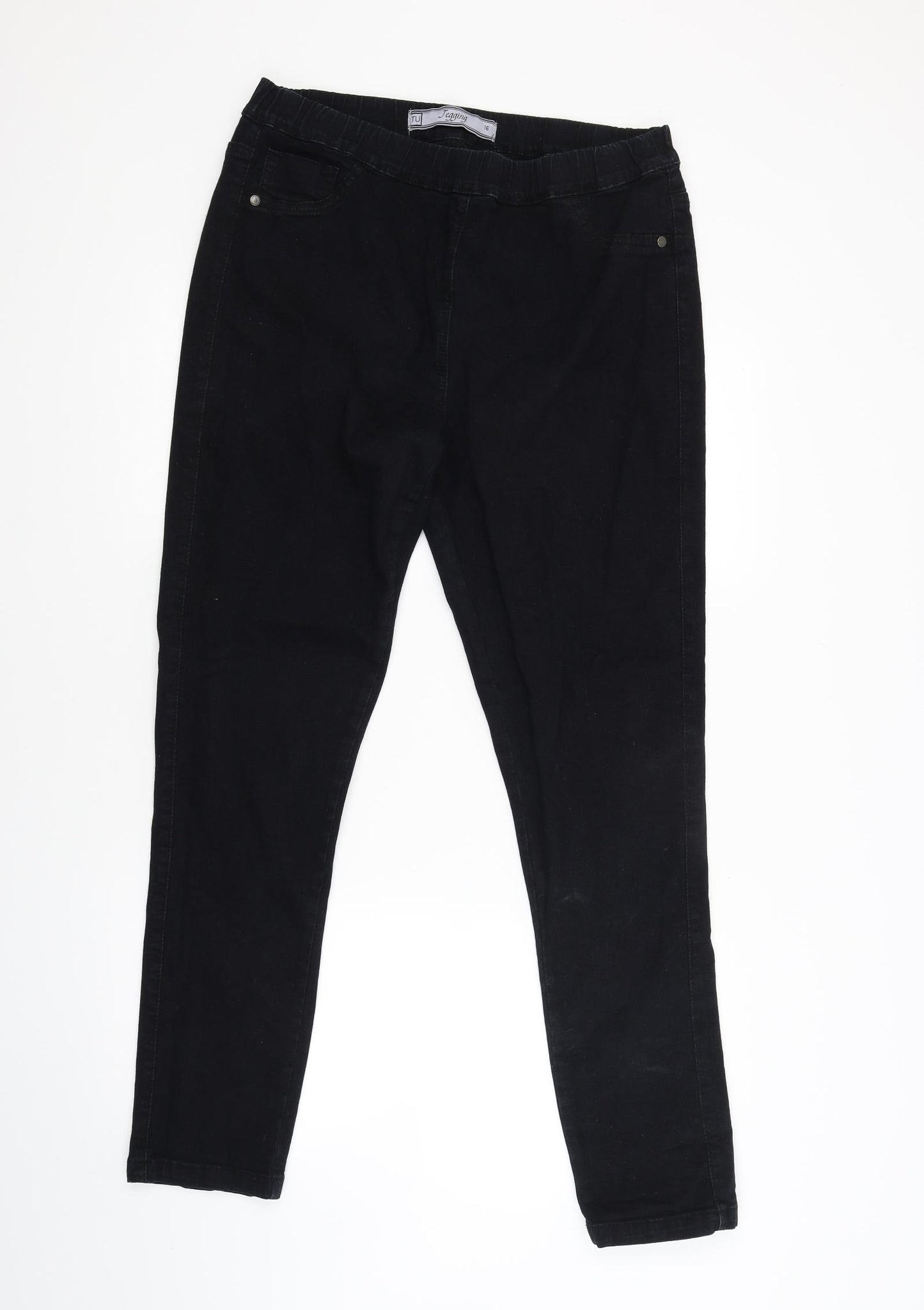 TU Womens Black   Jegging Jeans Size 16 L29 in
