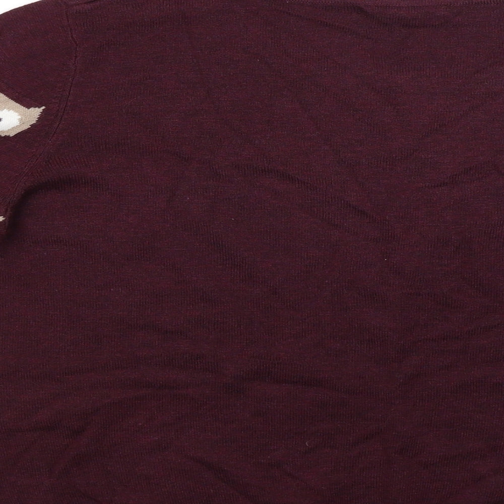 TU Womens Red   Pullover Jumper Size 16  - Owl