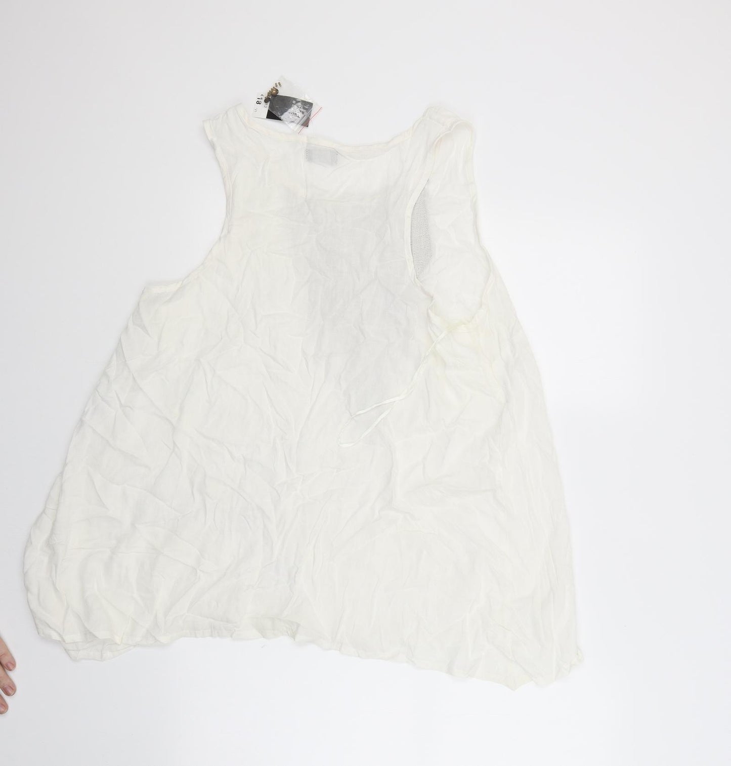 F&F Womens White   Basic Tank Size 12