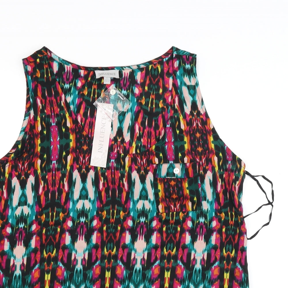iNFLUENCE Womens Multicoloured Tie Dye  Tank Dress  Size XL
