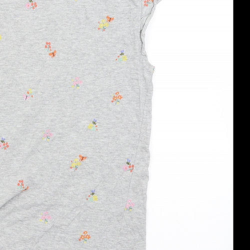 John Lewis Girls Grey   Basic Blouse Size 11 Years  - butterflies