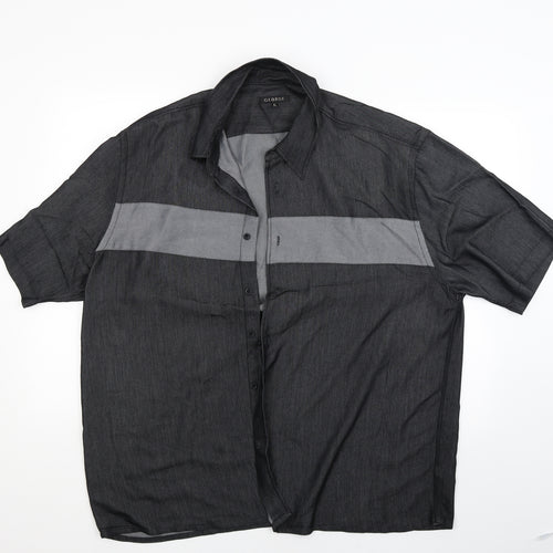 George Mens Black    Button-Up Size XL