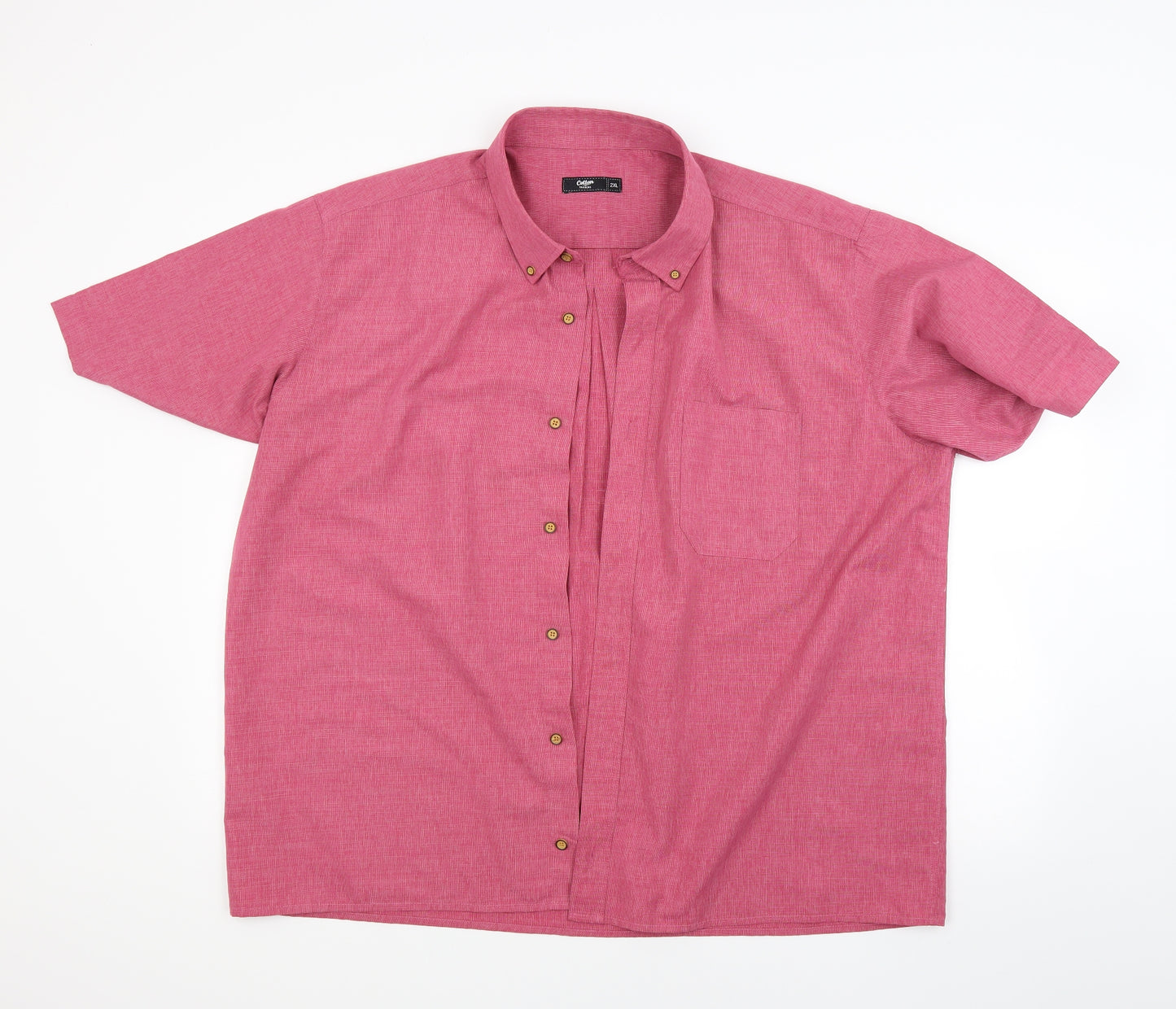 Cotton Trader Mens Pink    Dress Shirt Size 2XL