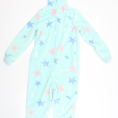 M&S Boys Blue Spotted   One Piece Size 7-8 Years