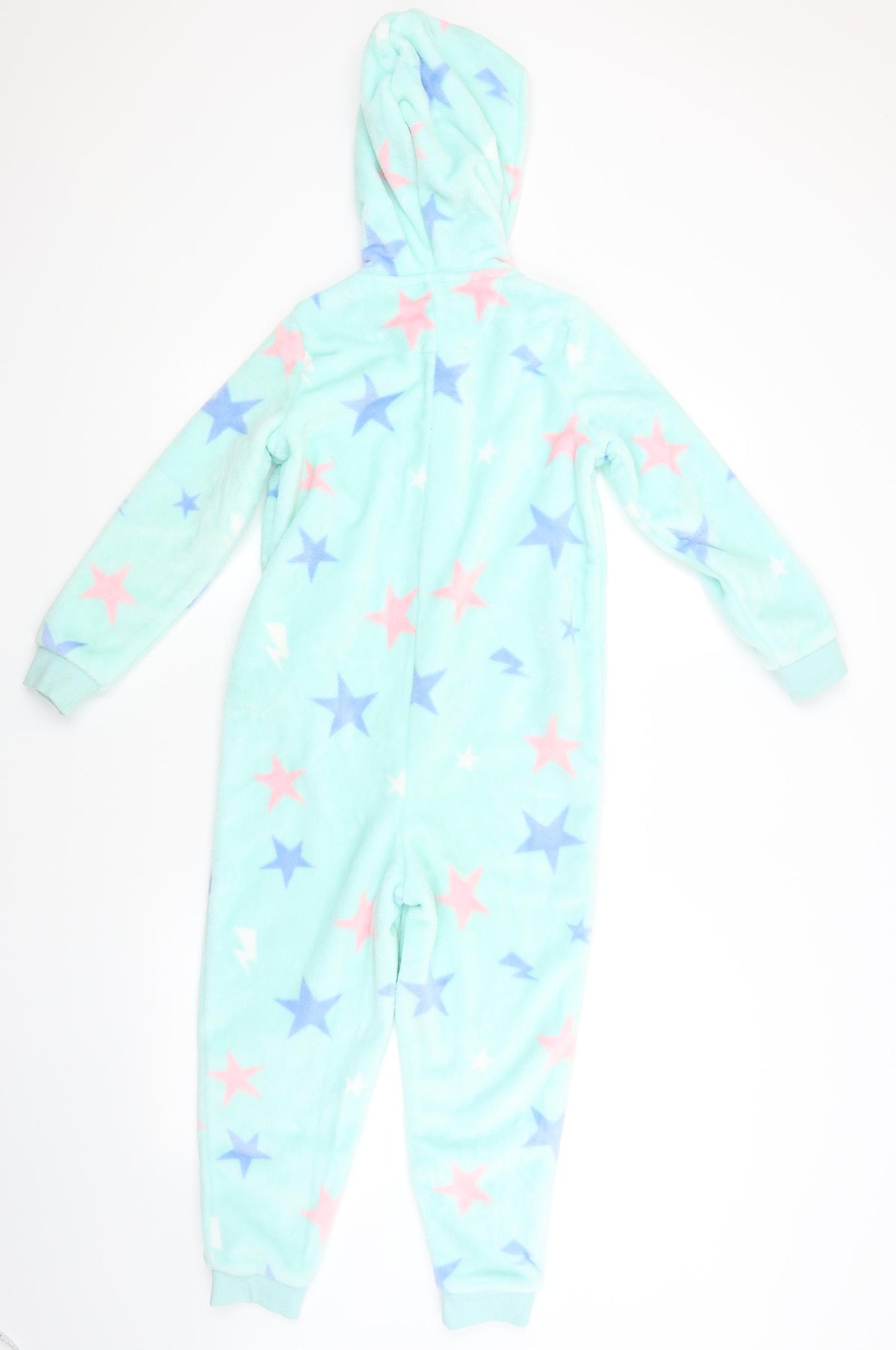 M&S Boys Blue Spotted   One Piece Size 7-8 Years