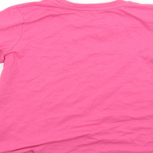 Preworn Girls Pink   Basic T-Shirt Size 9 Years
