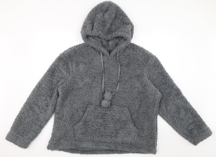 Dunelm Womens Grey Pullover Hoodie Size L