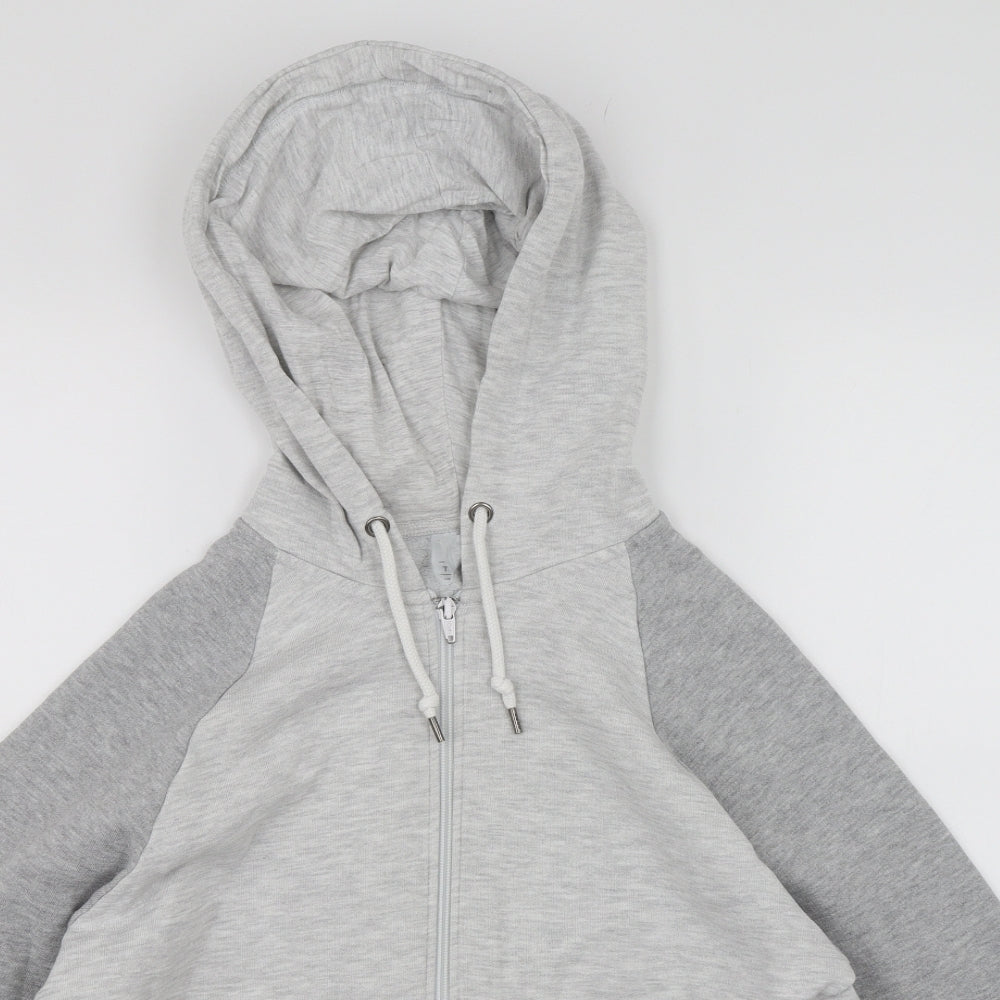 Topman Mens Grey   Full Zip Hoodie Size XS