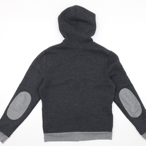 Topman Mens Grey   Full Zip Hoodie Size S