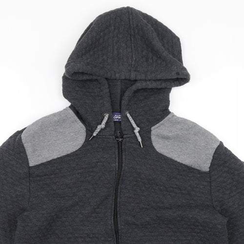 Topman Mens Grey   Full Zip Hoodie Size S