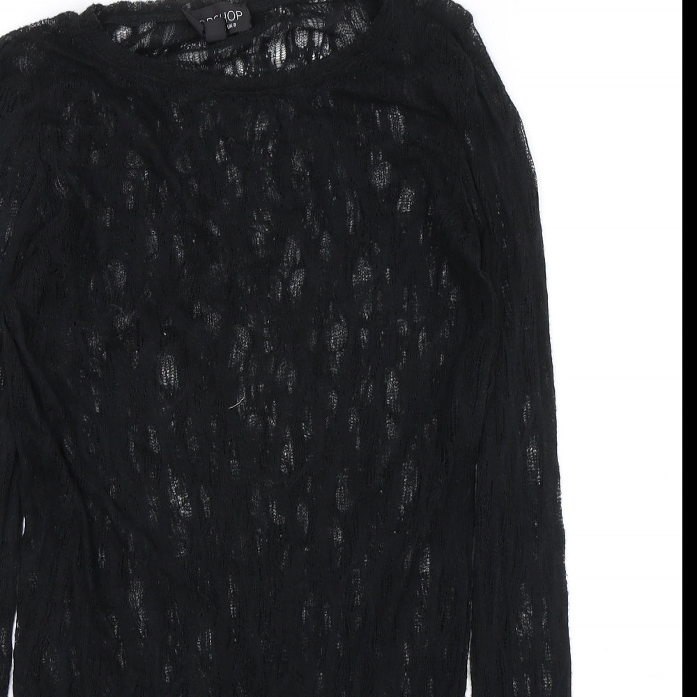 Zara Womens Black   Basic Blouse Size 8