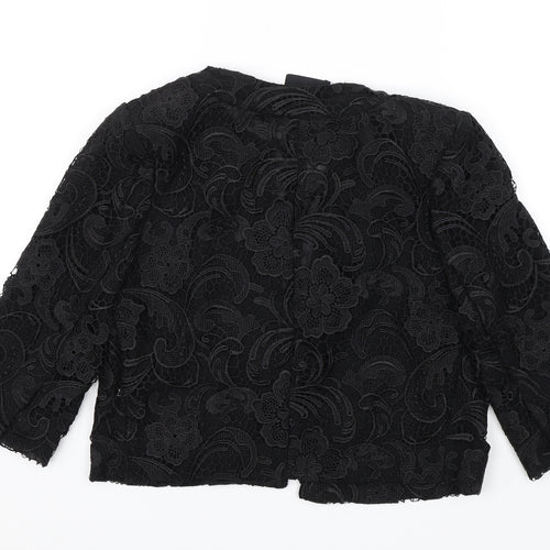 ASOS Womens Black Floral  Jacket  Size 8