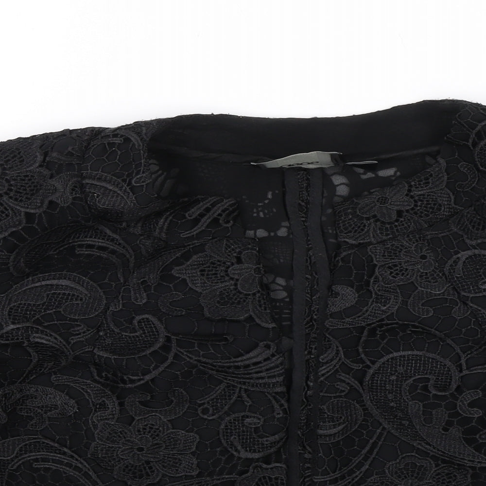 ASOS Womens Black Floral  Jacket  Size 8