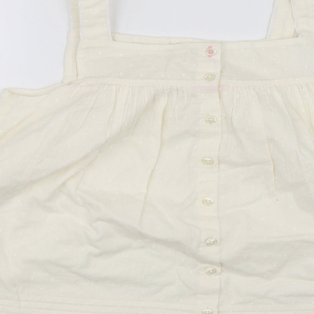 Boden Girls White   Basic Blouse Size 13-14 Years
