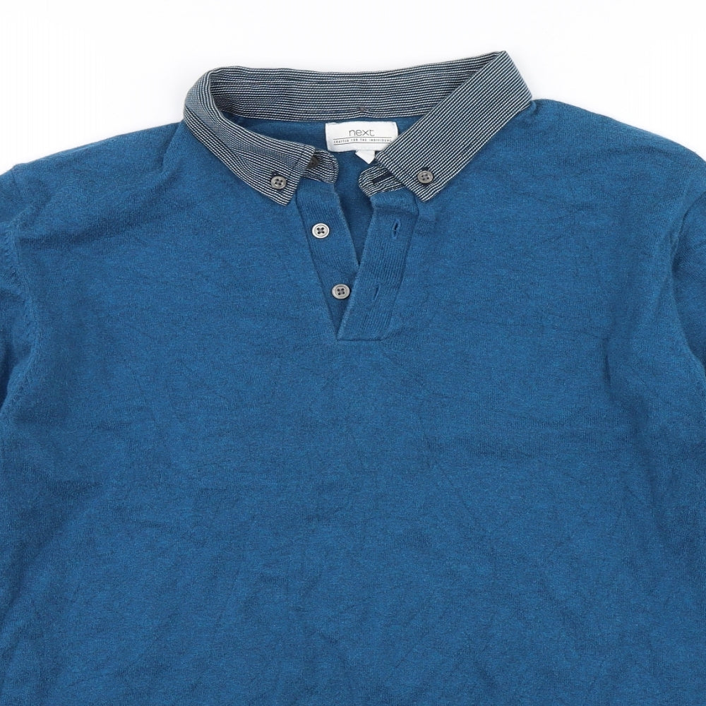 NEXT Mens Blue   Pullover Jumper Size M