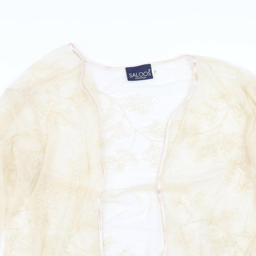 Saloos Womens Beige   Shrug Jumper Size S
