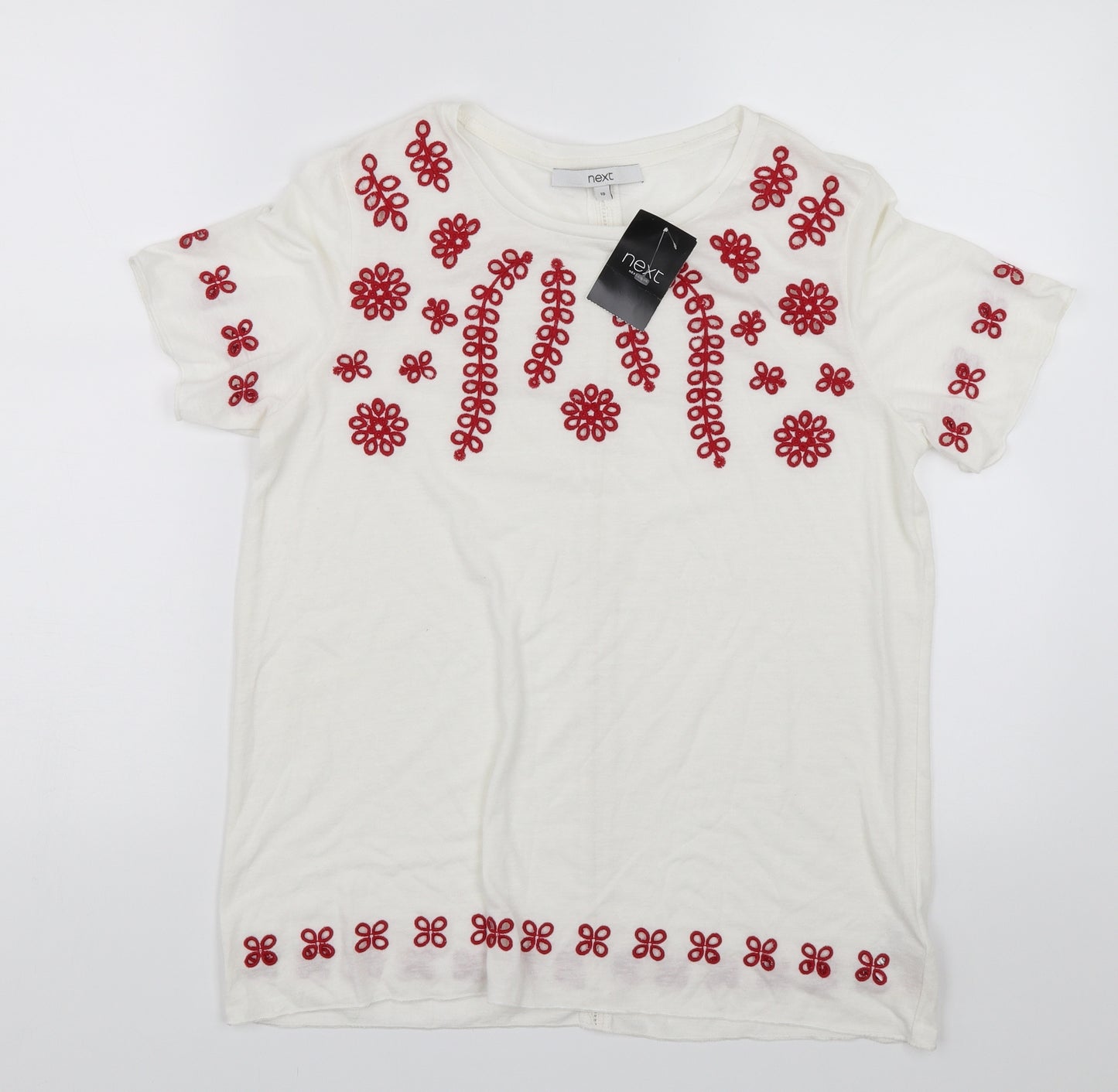 NEXT Womens White   Basic T-Shirt Size 10