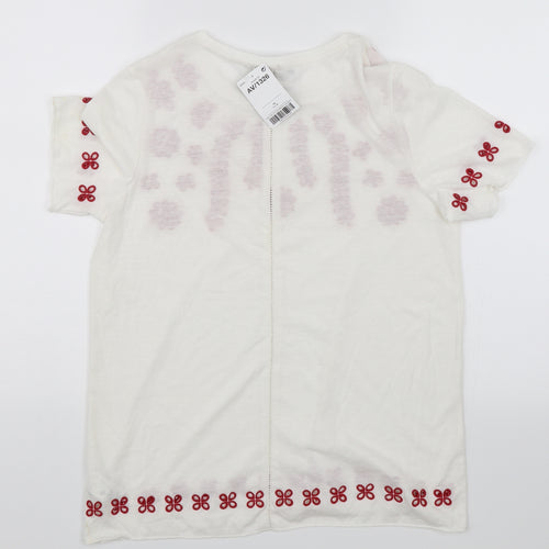 NEXT Womens White   Basic T-Shirt Size 10