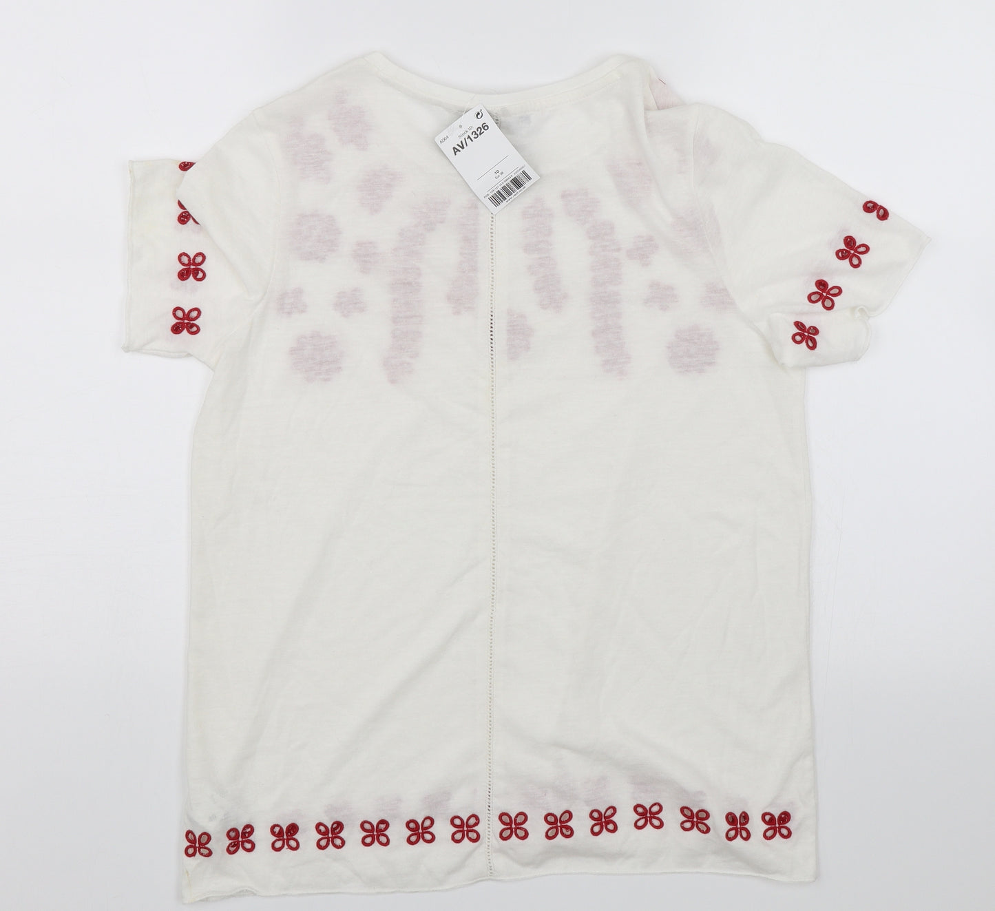 NEXT Womens White   Basic T-Shirt Size 10