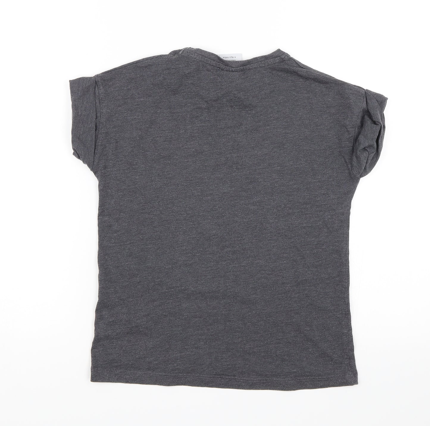 YD Girls Grey   Basic T-Shirt Size 9-10 Years