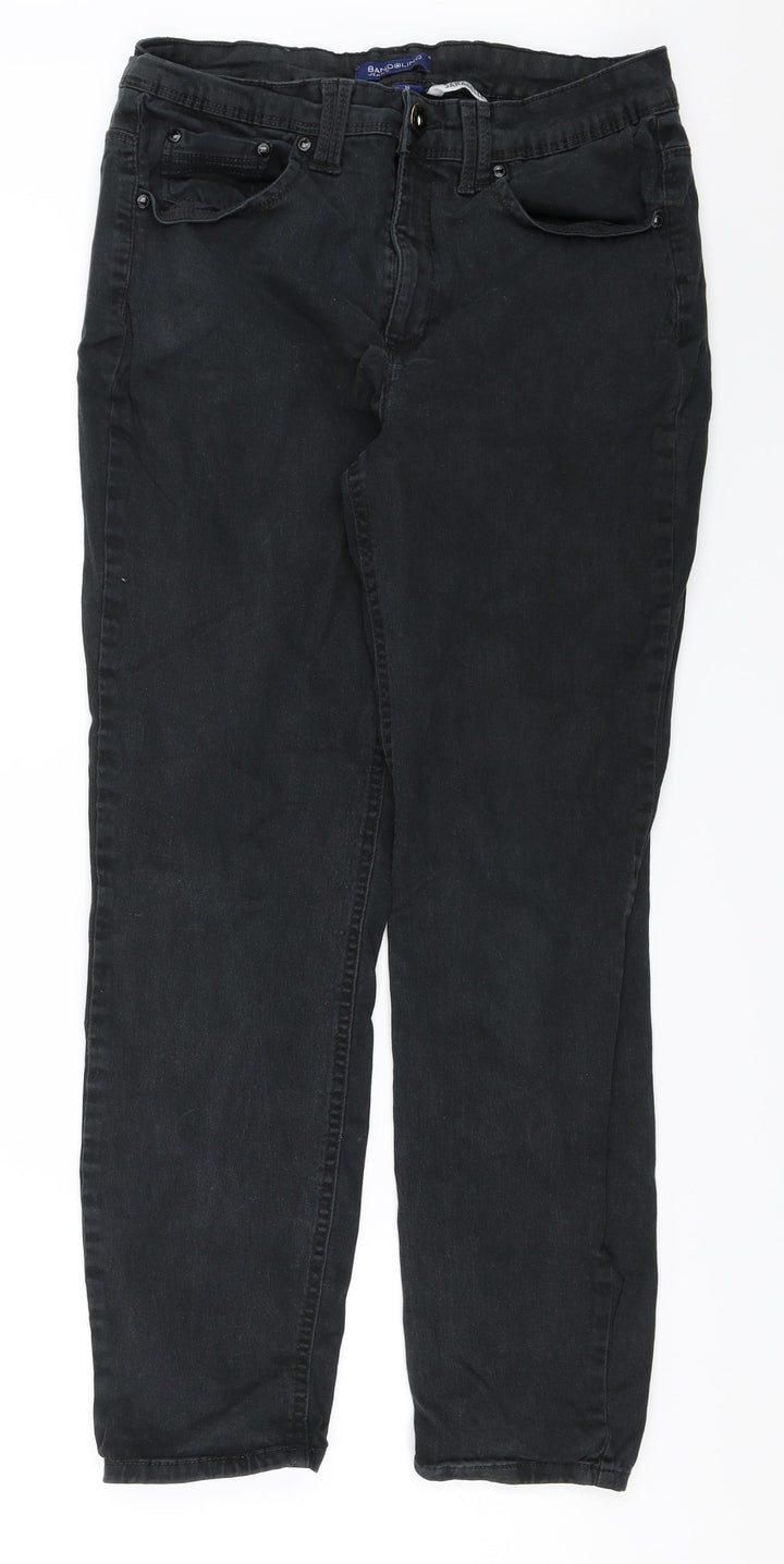 Bandolino Womens Black Denim Skinny Jeans Size 10 L26 in