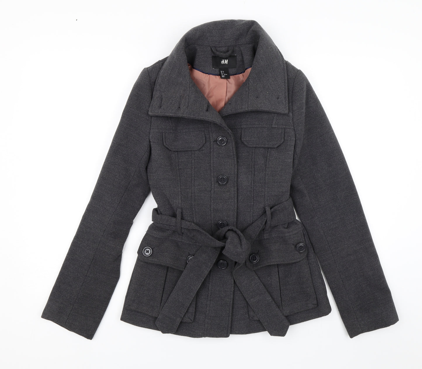 H&M Womens Grey   Jacket  Size 4
