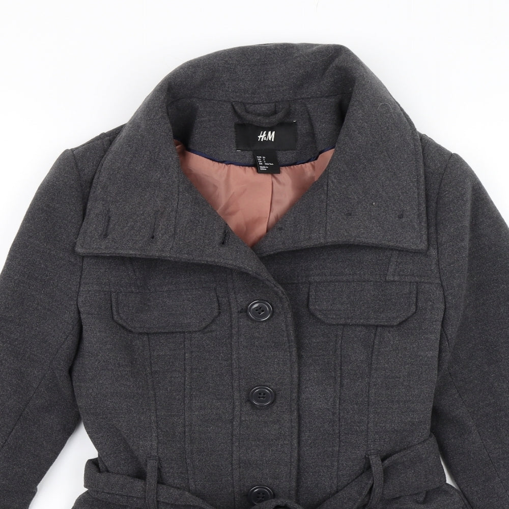 H&M Womens Grey   Jacket  Size 4