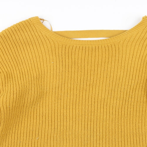 New Look Womens Yellow   Pullover Jumper Size M
