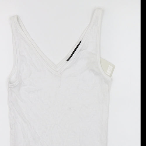 F&F Womens White   Basic Tank Size 6