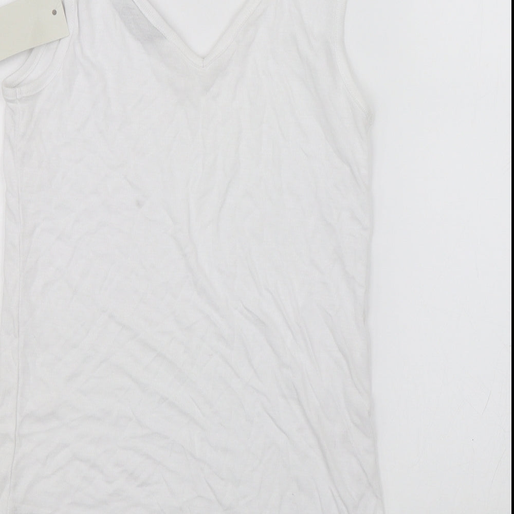 F&F Womens White   Basic Tank Size 6