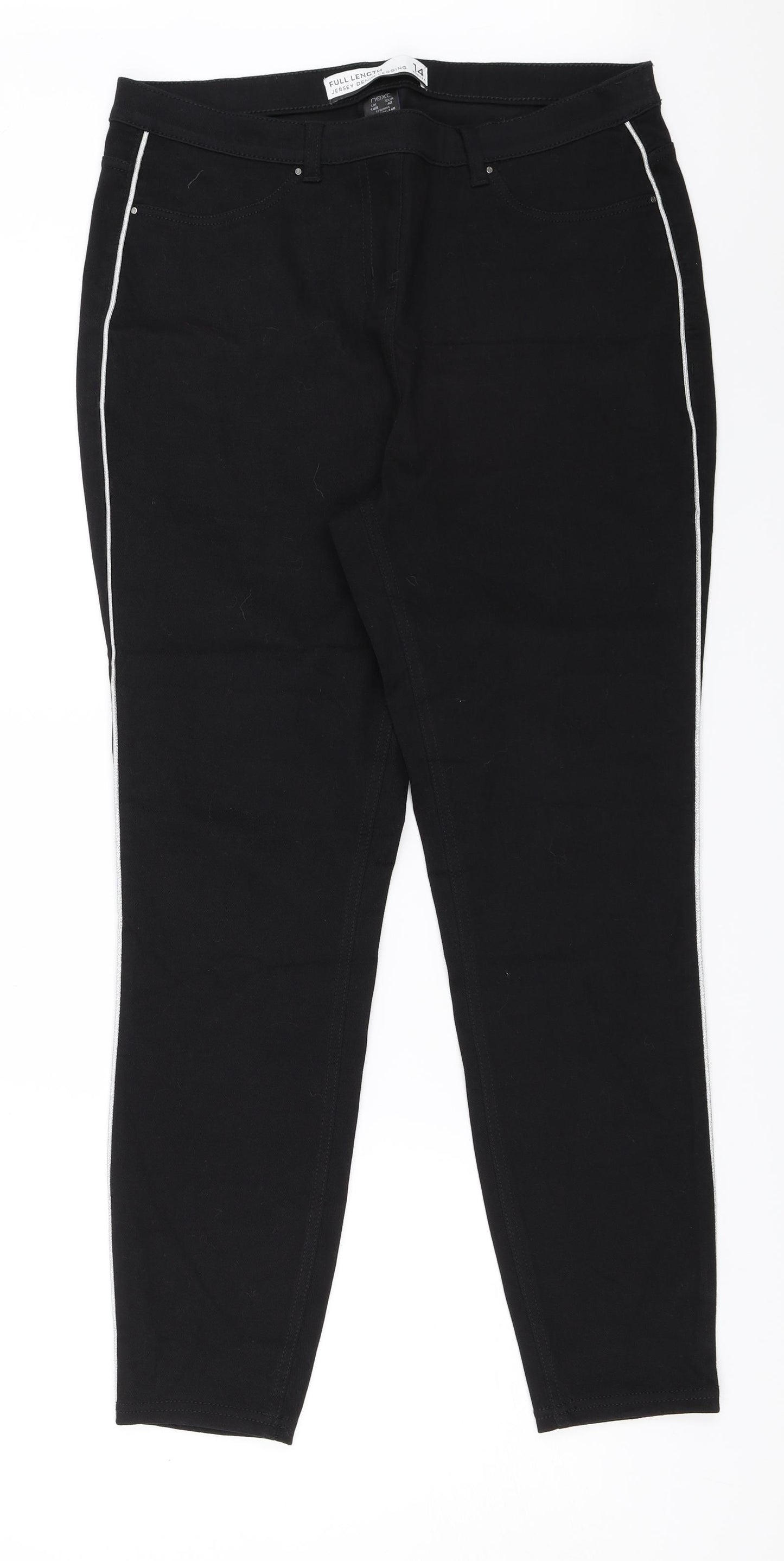 NEXT Womens Black   Jegging Jeans Size 14 L25 in