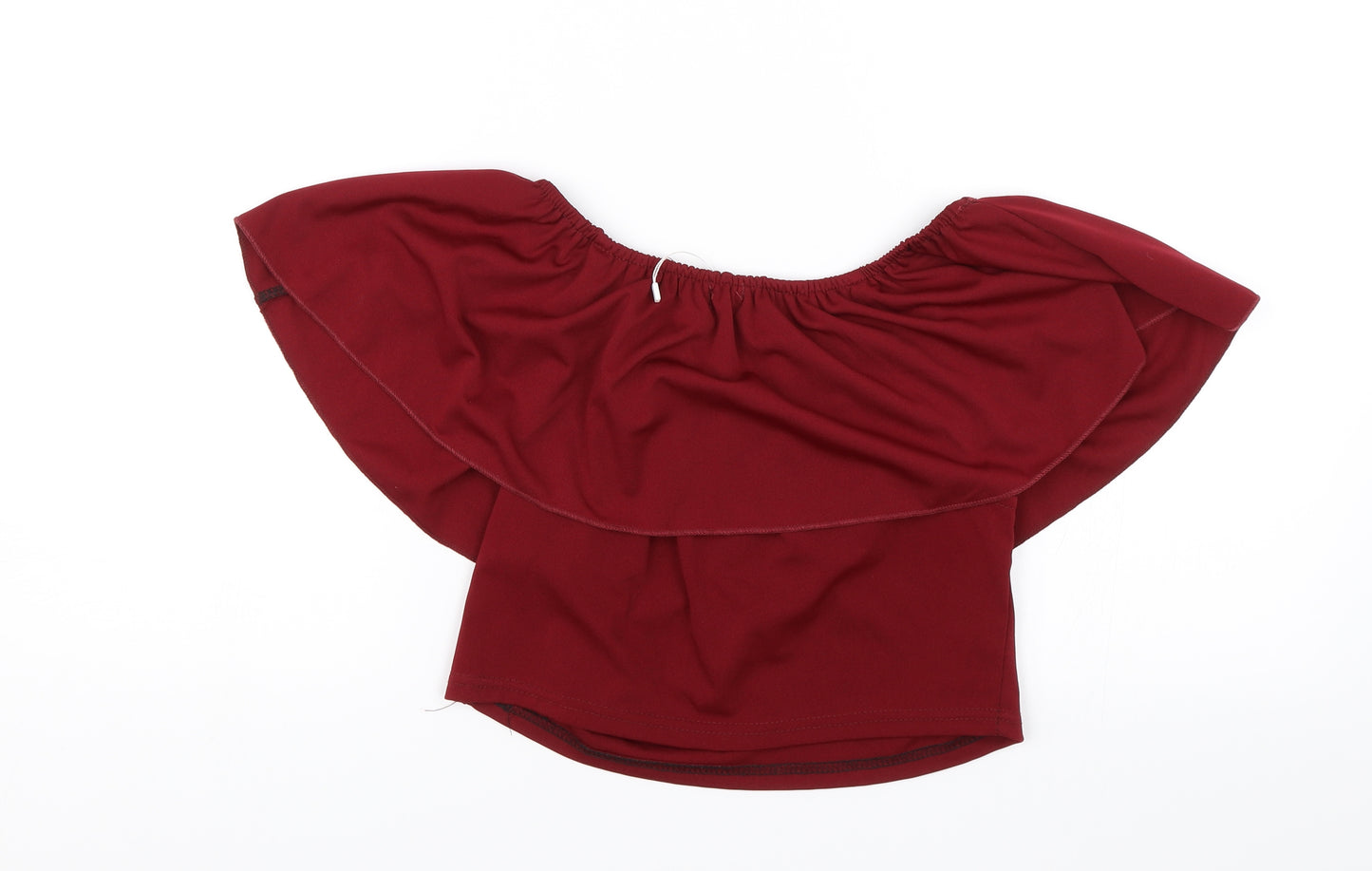 Ethan and Amy Womens Red   Cropped Blouse Size L