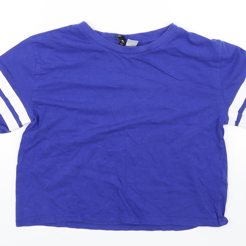 Divided Womens Blue   Basic T-Shirt Size XS
