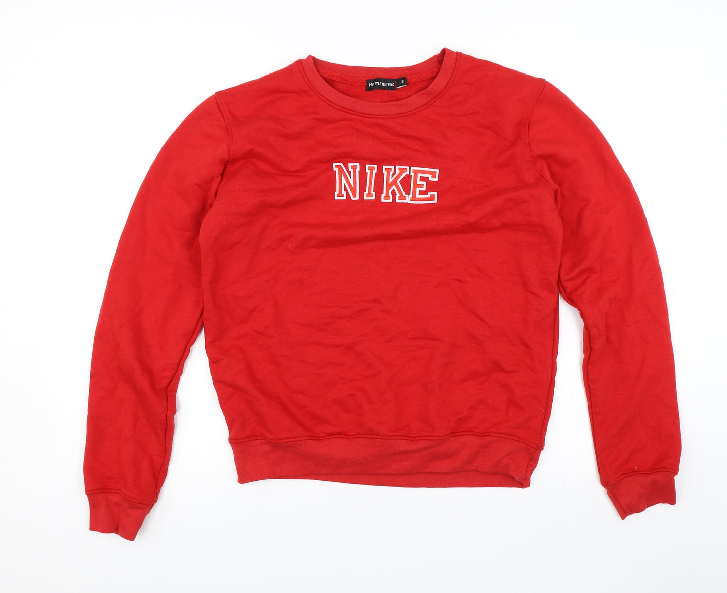 PRETTYLITTLETHING Womens Red   Pullover Jumper Size S