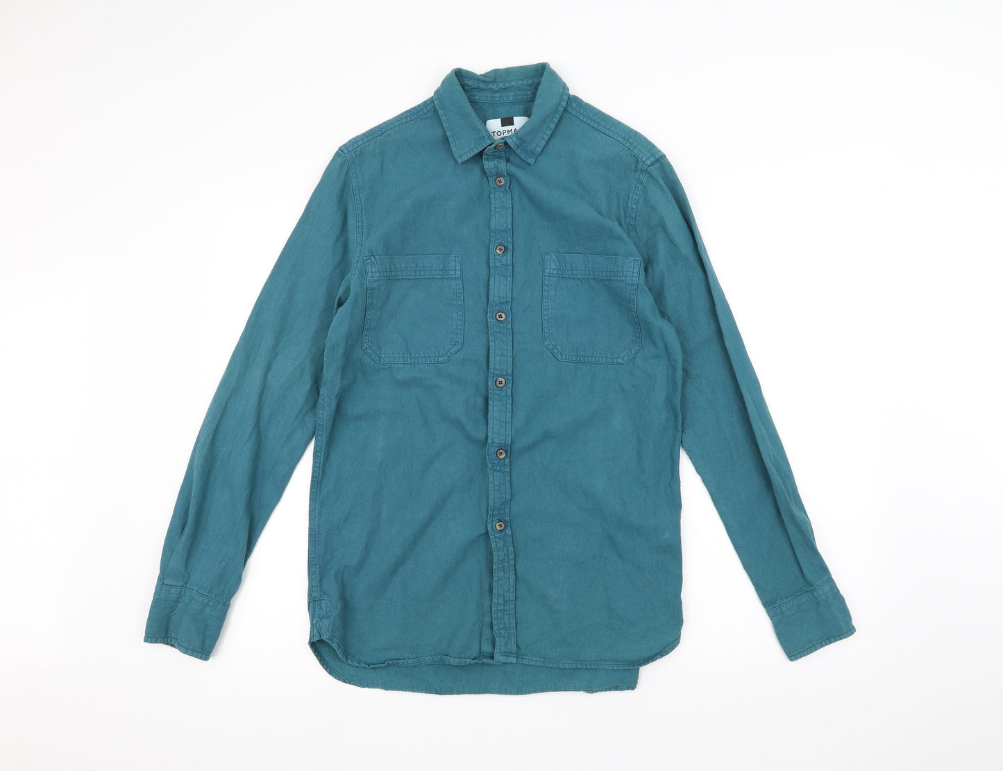 Topman Mens Blue    Dress Shirt Size XS