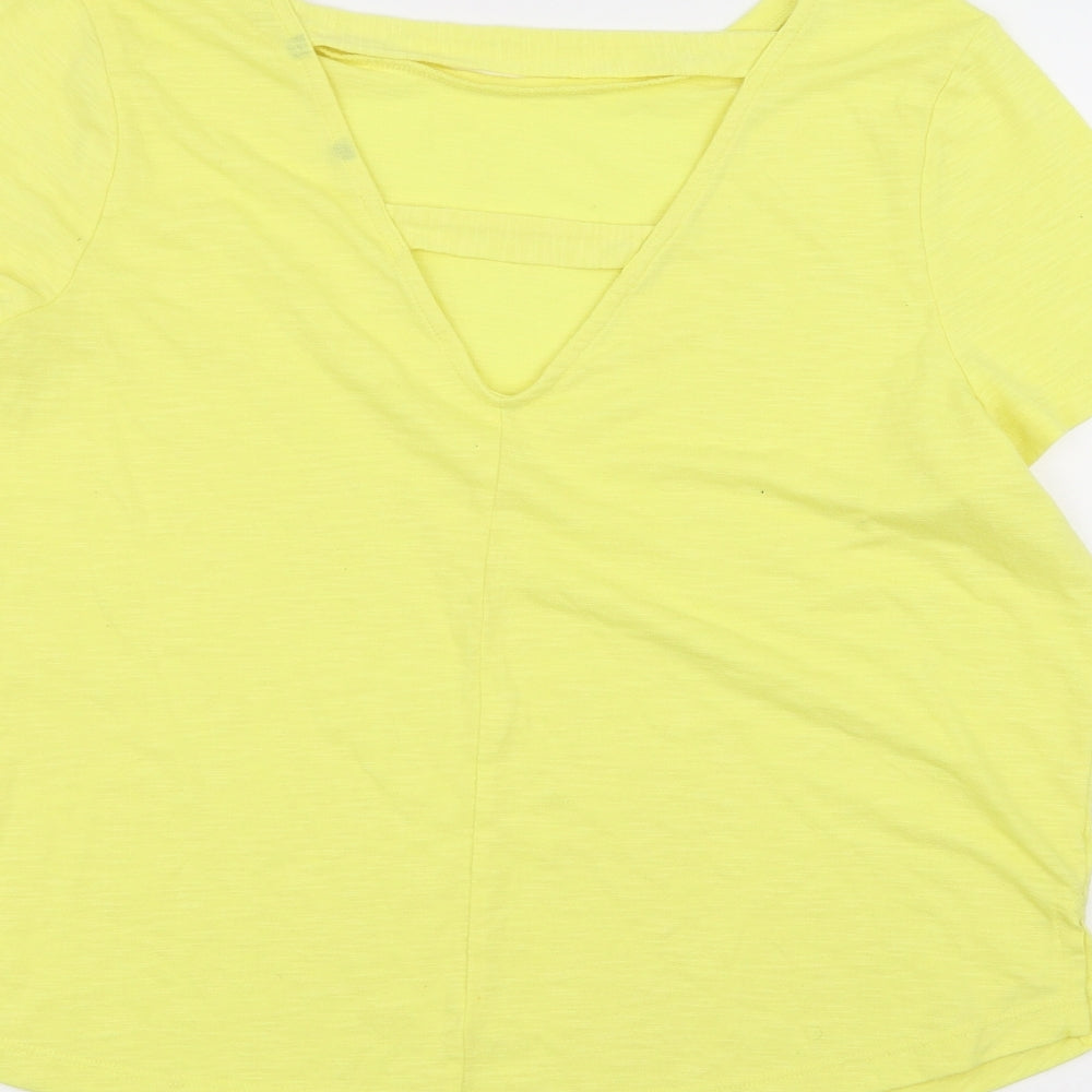 TU Womens Yellow   Basic T-Shirt Size 14