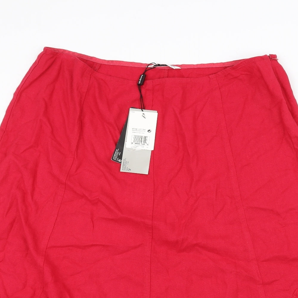 Marks and Spencer Womens Pink   A-Line Skirt Size 16