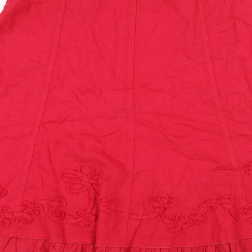 Marks and Spencer Womens Pink   A-Line Skirt Size 16