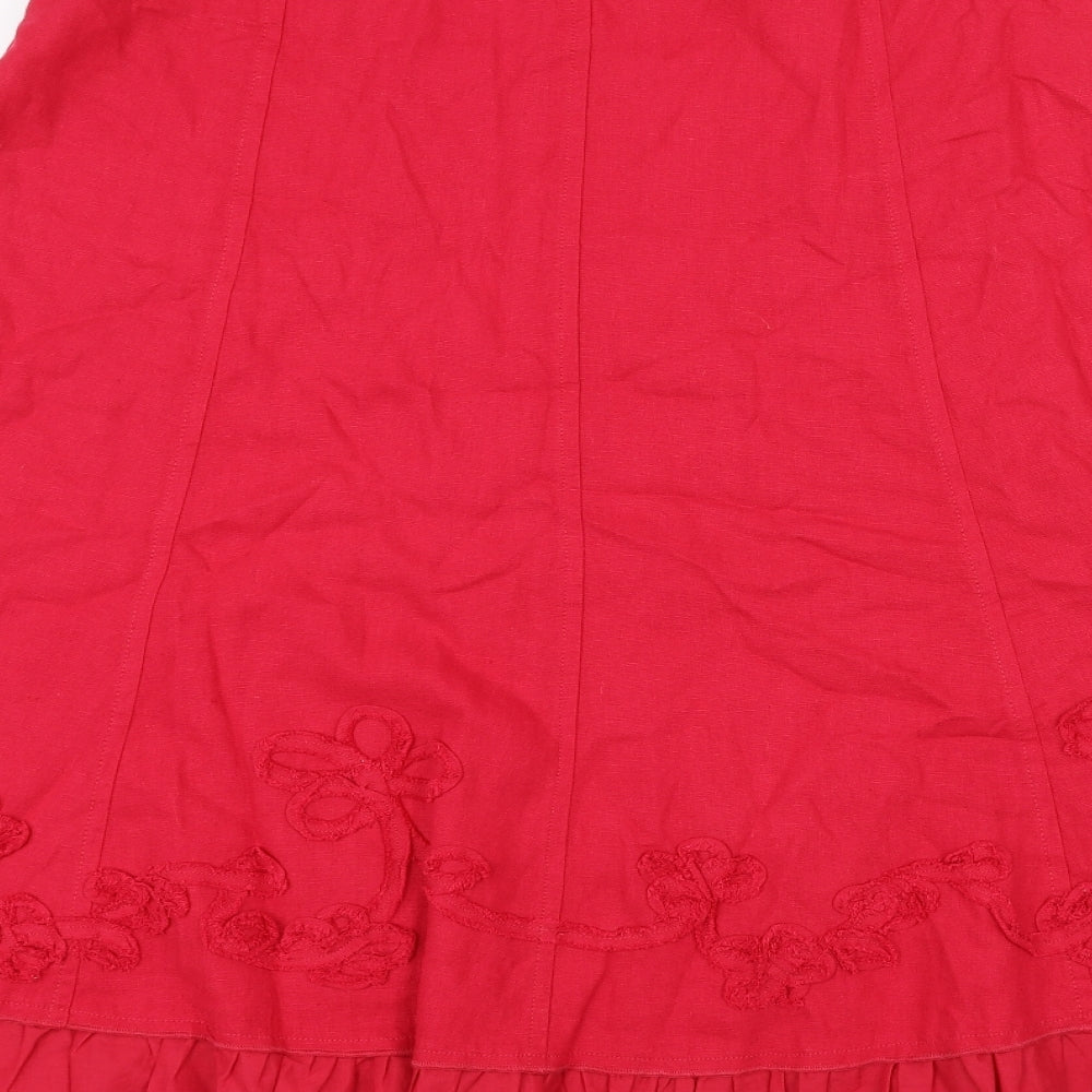 Marks and Spencer Womens Pink   A-Line Skirt Size 16