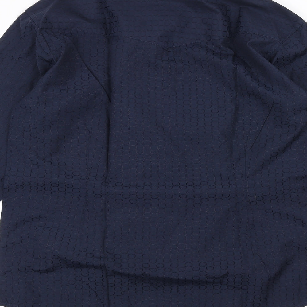 Derby Mens Blue    Dress Shirt Size S