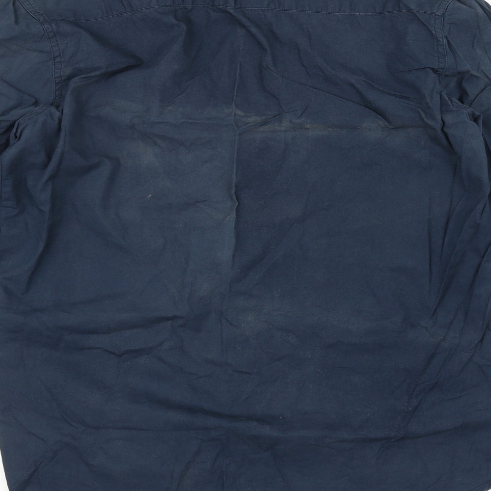 Cotton World Mens Blue    Dress Shirt Size S