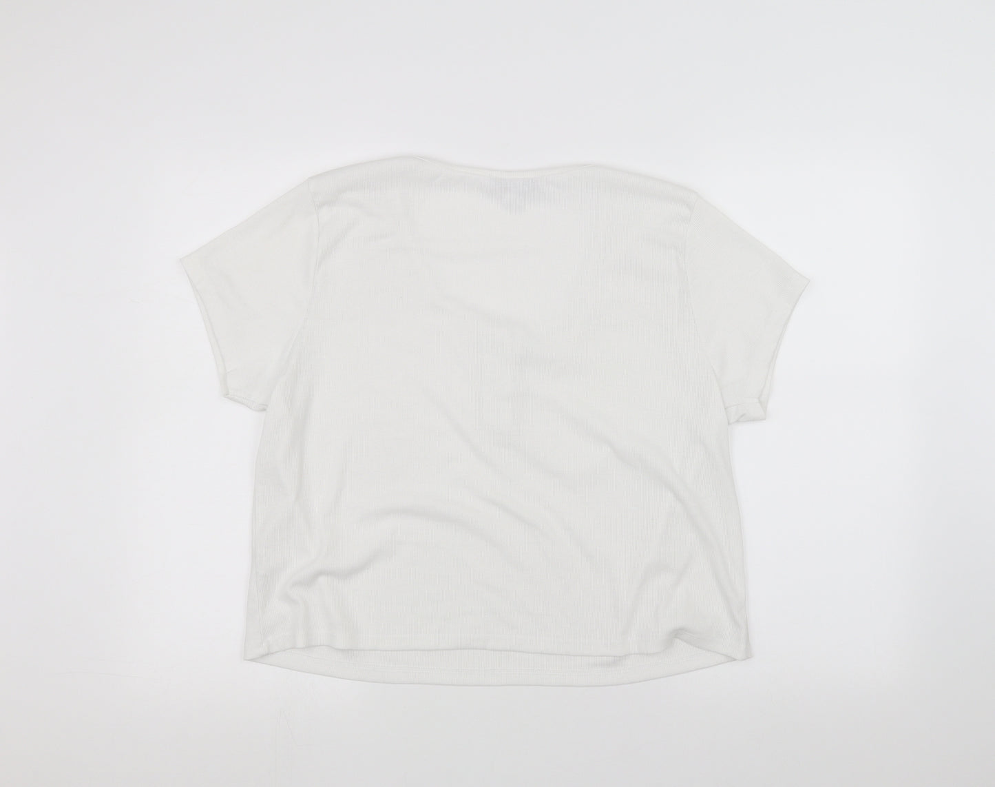 Primark Womens White   Basic T-Shirt Size 2XL