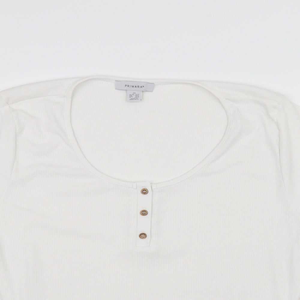 Primark Womens White   Basic T-Shirt Size 2XL
