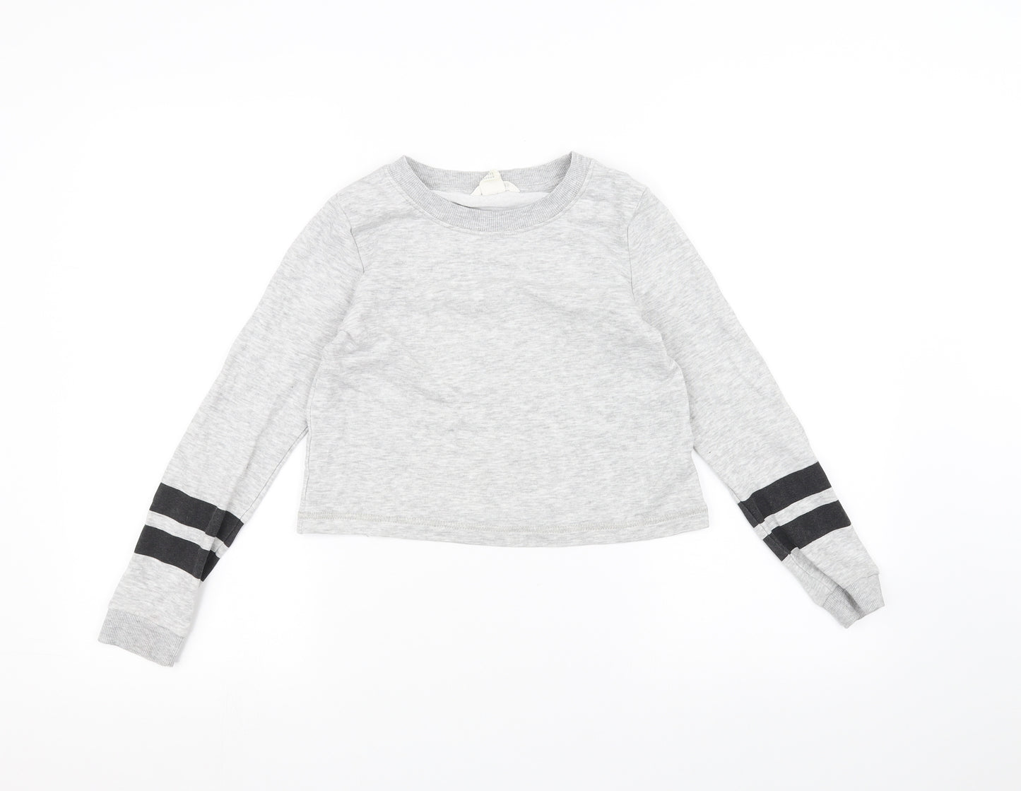 H&M Girls Grey   Pullover Jumper Size 9-10 Years