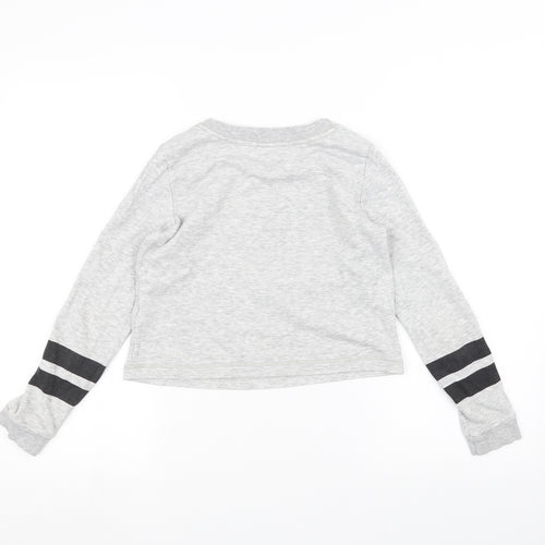 H&M Girls Grey   Pullover Jumper Size 9-10 Years